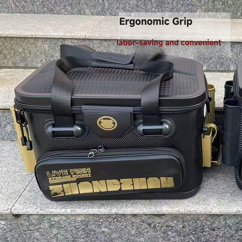 Fishing Kayak Crate - Przenośny, wzmocniony pojemnik na ryby EVA,