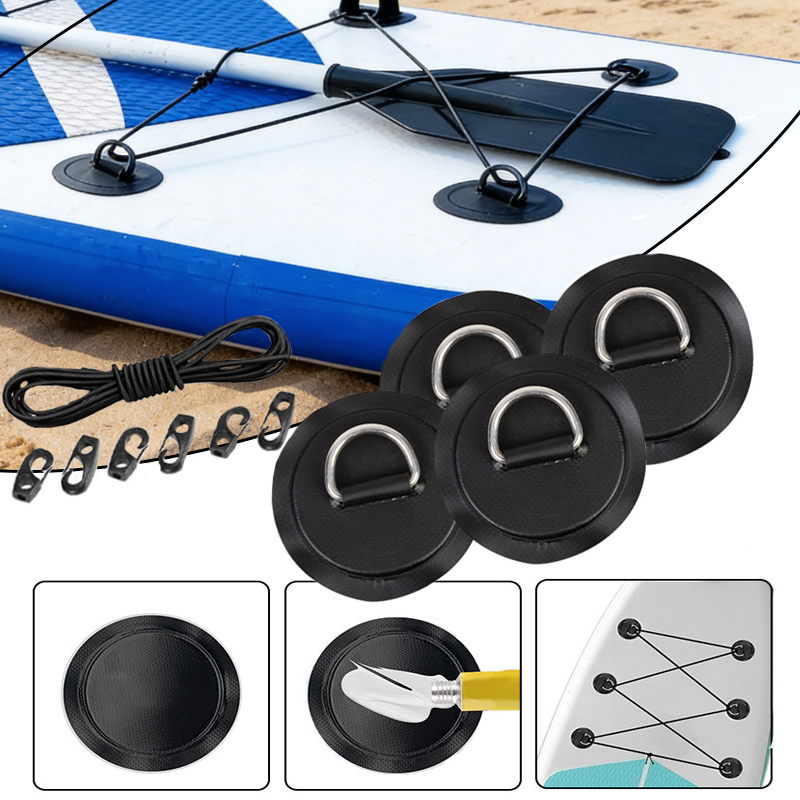 4 szt. 8cm Okrągłe D-ringi Łat – Fishing Kayak Rod Holder recenzja i cena